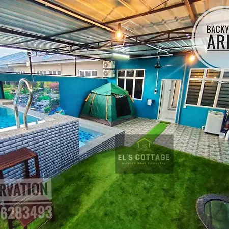 El'S Cottage Private Pool Homestay Pekan Exterior photo